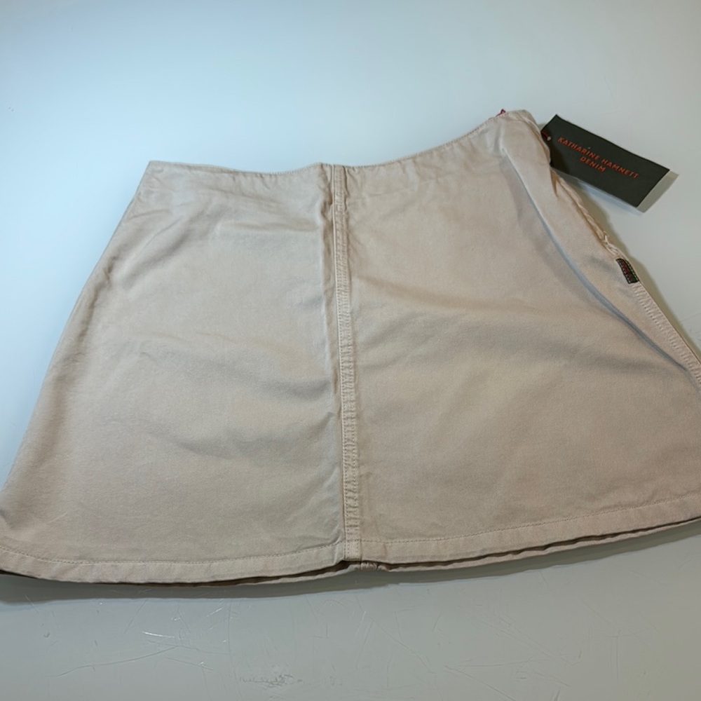 Katharine Hamnett Denim Vintage Beige Mini Skirt - size 27